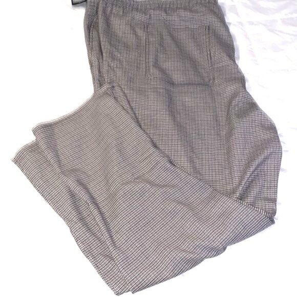 Original Use Mens 3XL Houndstooth Plaid Pants With Drawstring - Picture 2 of 10